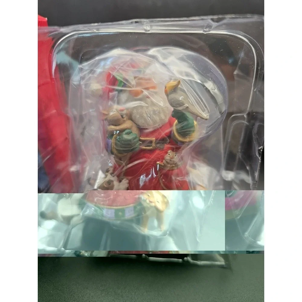 New 1999 Hallmark Keepsake Ornament BEST PALS Santa w/Cat Puppy Rabbit & Bird
